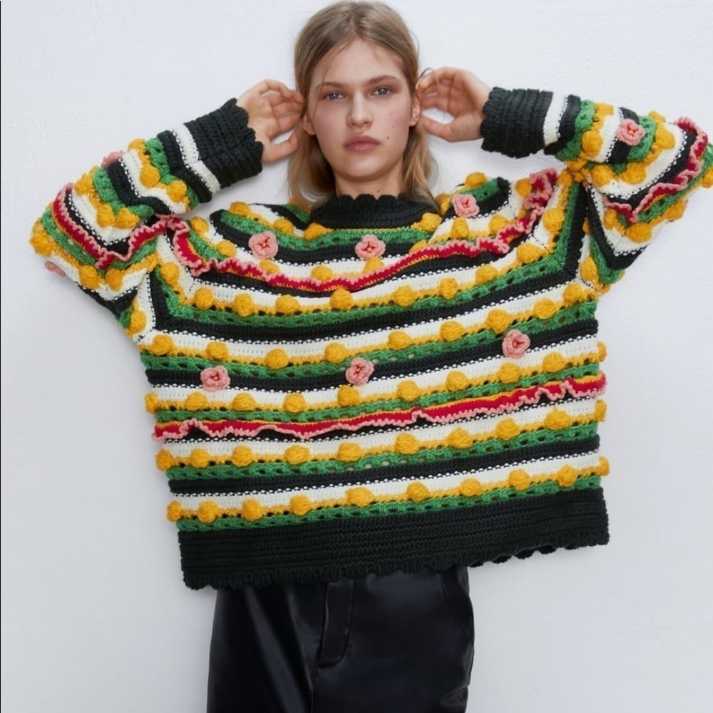 ZARA Limited Edition Embellished Sweater